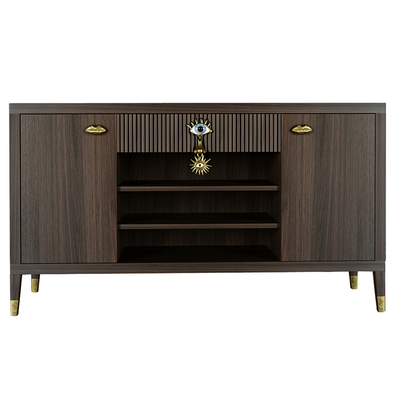 Комод-буфет Elsa Dreams Walnut с открытыми полками Орех Комод-буфет Elsa Dreams Walnut с открытыми полками Орех в Орле | Loft Concept