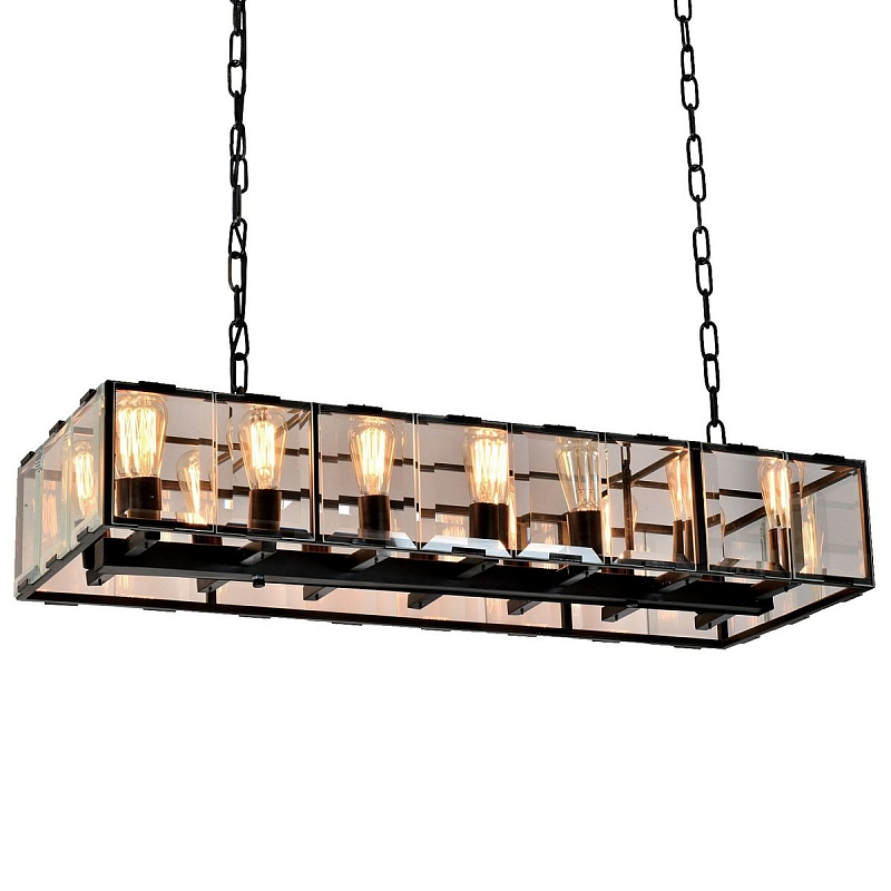 Люстра Harlow Crystal SQUARE Chandelier 14 Черный Люстра Harlow Crystal SQUARE Chandelier 14 Черный в Орле | Loft Concept