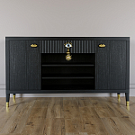 Комод-буфет Elsa Dreams Black с открытыми полками   варинант исполнения - 6 | Loft Concept в Орле