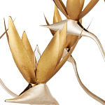 Люстра с плафонами в виде цветов Golden Bird of Paradise варинант исполнения - 1 | Loft Concept в Орле