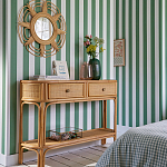 Консоль из плетеного ротанга с ящиками Armelle Rattan Console варинант исполнения - 5 | Loft Concept в Орле