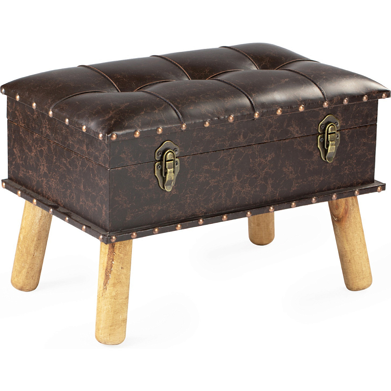 Пуф Leather Chest Коричневый в Орле | Loft Concept 