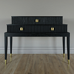 Премиальная Консоль с тремя ящиками Elsa Dreams Black варинант исполнения - 3 | Loft Concept в Орле