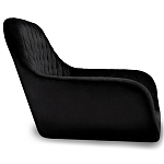 Барный стул вращающийся со спинкой и подлокотниками Douglas Rhombus Черный Велюр варинант исполнения - 2 | Loft Concept в Орле