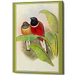 Постер на холсте с изображением птиц Blooming Birds Poster варинант исполнения - 6 | Loft Concept в Орле