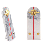 Сувенир Погон МВД из натурального камня мрамор Souvenir Epaulets варинант исполнения - 2 | Loft Concept в Орле