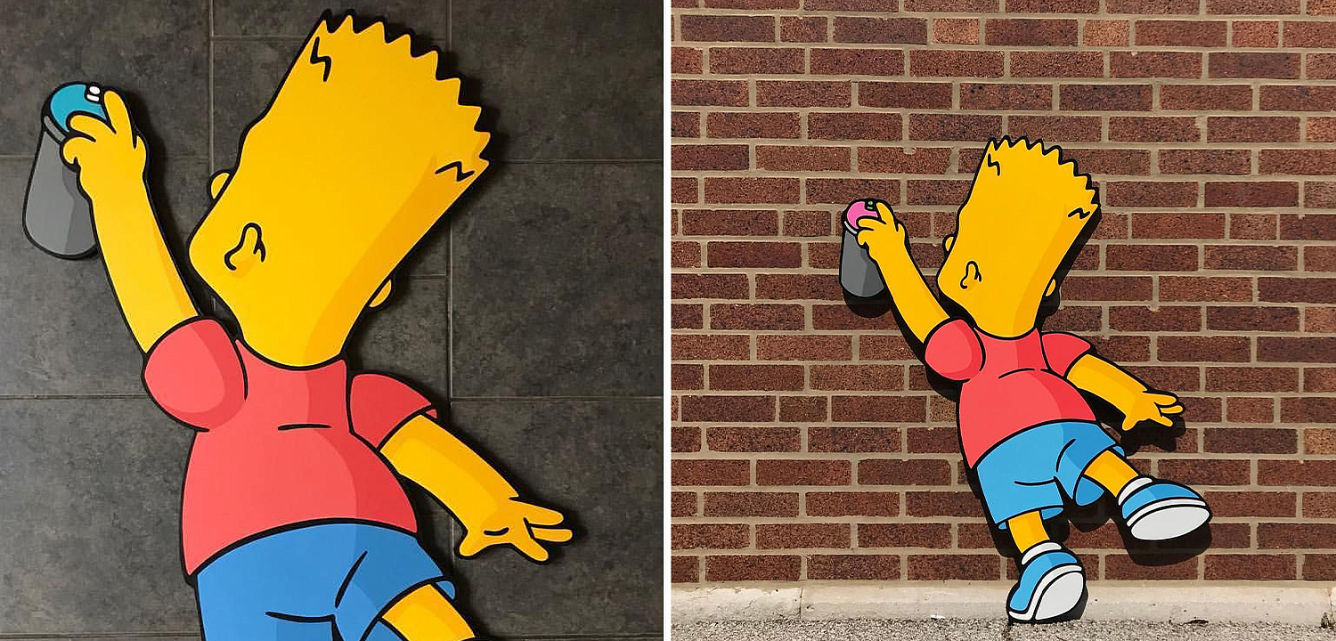 Арт-объект на стену Bart Simpson Арт-объект на стену Bart Simpson - Loft-Concept в Орле