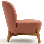 Кресло на деревянных ножках Olguin Pink Chair варинант исполнения - 3 | Loft Concept в Орле
