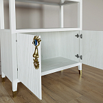 Стеллаж со стеклянными полками Elsa Dreams White варинант исполнения - 4 | Loft Concept в Орле