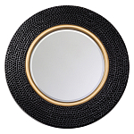 Зеркало в черной фактурной раме с золотым кантом Summon the Light варинант исполнения - 1 | Loft Concept в Орле