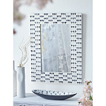 Прямоугольное зеркало с инкрустацией раковинами устриц Mother оf Pearl Facets варинант исполнения - 6 | Loft Concept в Орле