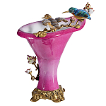 Ваза розового цвета из фарфора с птичкми и цветущими ветвями Garden of Eden варинант исполнения - 2 | Loft Concept в Орле