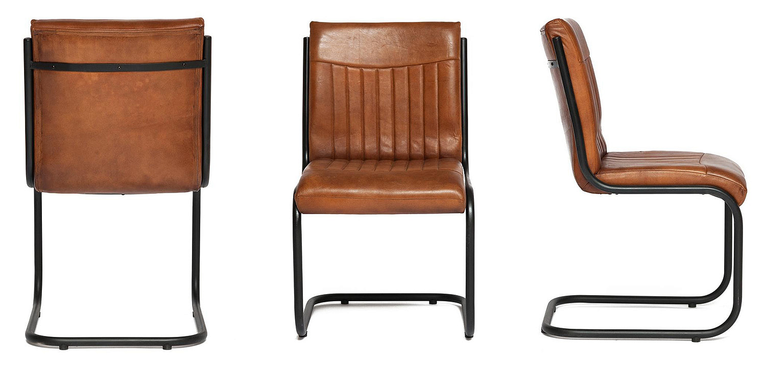 Стул из кожи буйвола Industrial leather chair Стул из кожи буйвола Industrial leather chair - Loft-Concept в Орле