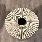 Дизайнерский журнальный стол круглый с фактурной столешницей Ifike варинант исполнения - 1 | Loft Concept в Орле