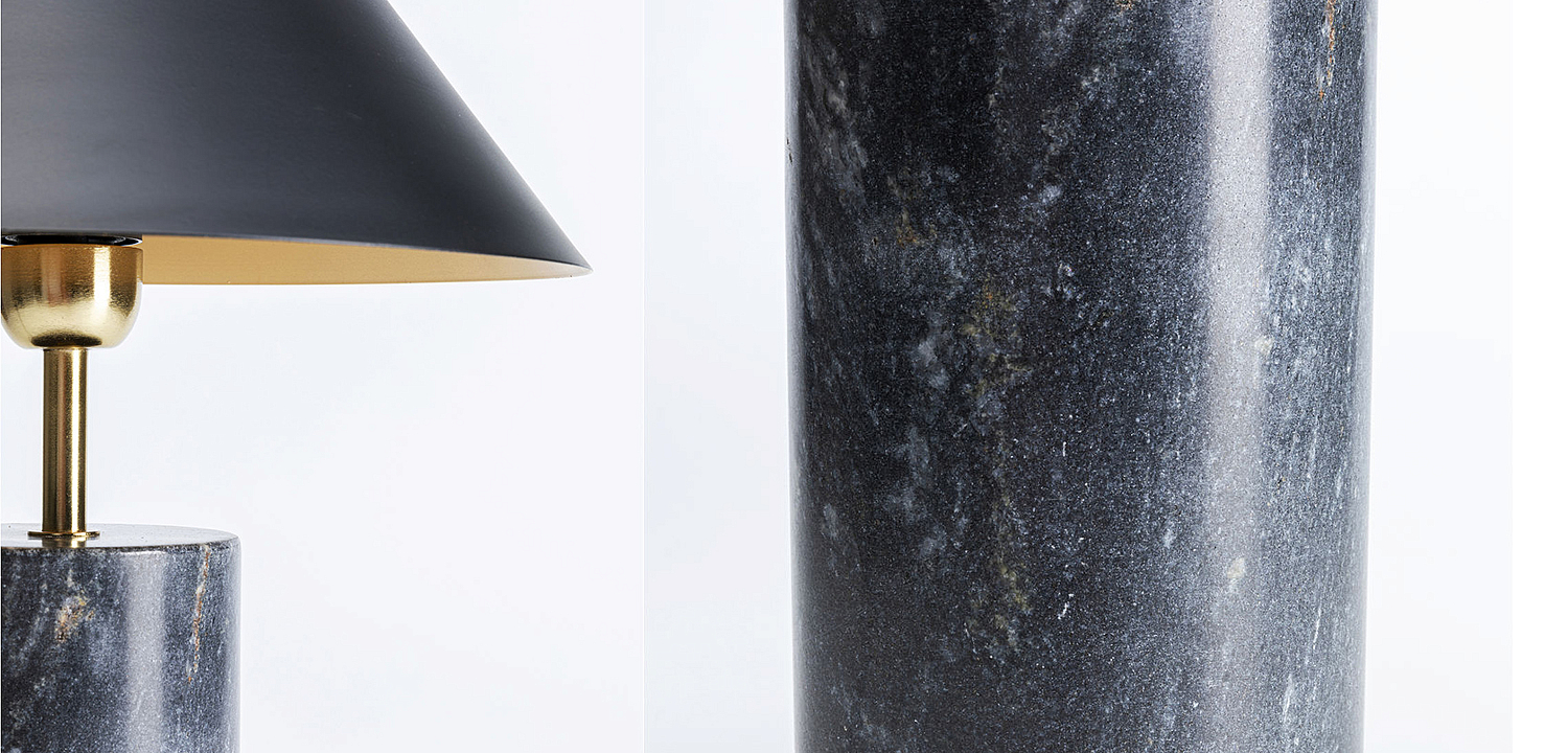 Настольная лампа из темно-синего мрамора - Loft-Concept в Орле