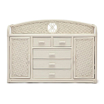 Комод из натурального ротанга Weavella белый варинант исполнения - 1 | Loft Concept в Орле