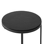Кофейный столик круглый чёрный Compact Loft варинант исполнения - 3 | Loft Concept в Орле