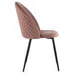 Мягкий стул в велюре пыльно-розового цвета Miruna Chair варинант исполнения - 5 | Loft Concept в Орле