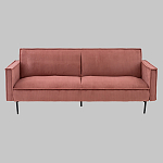 Диван современный вельветовый прямой Worcester Коралл варинант исполнения - 2 | Loft Concept в Орле