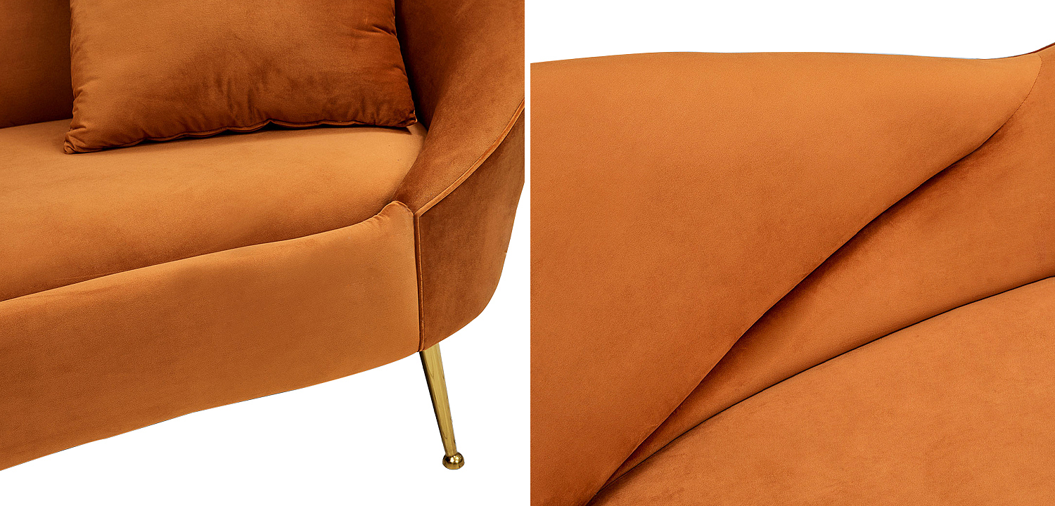 Диван Prudence Orange Sofa Диван Prudence Orange Sofa - Loft-Concept в Орле