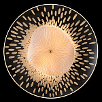 Бра с белым рельефным плафоном и стеклом с рисунком FLOW варинант исполнения - 1 | Loft Concept в Орле