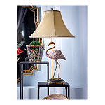 Настольная лампа с абажуром Розовый Фламинго Porcelain Flamingo Lamp варинант исполнения - 2 | Loft Concept в Орле