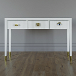 Дизайнерский Письменный стол Elsa Dreams White с тремя ящиками варинант исполнения - 1 | Loft Concept в Орле