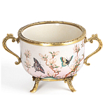 Фарфоровая чаша с бронзовыми элементами Eden Garden варинант исполнения - 1 | Loft Concept в Орле