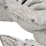 Статуэтка краб с детализированной текстурой в белом цвете Marine Accessories варинант исполнения - 3 | Loft Concept в Орле