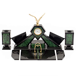 Настольный канцелярский набор из нефрита с декором в виде орла Golden Eagle варинант исполнения - 1 | Loft Concept в Орле