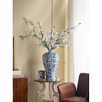 Ваза фарфоровая высокая с синими цветочными мотивами Independence варинант исполнения - 5 | Loft Concept в Орле