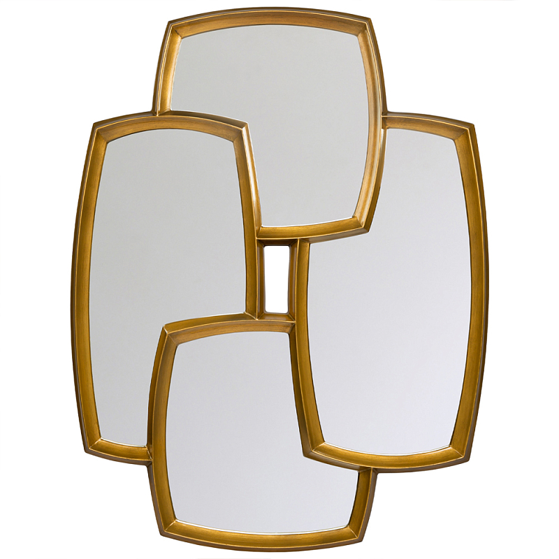 Зеркало из 4-х зеркальных полотен Mirror Decorations Золотой Зеркало из 4-х зеркальных полотен Mirror Decorations Золотой в Орле | Loft Concept