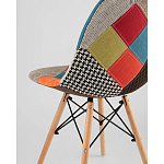 Пластиковый стул на ножках из массива бука Eames Пэчворк варинант исполнения - 3 | Loft Concept в Орле