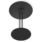 Стол журнальный с круглой столешницей из стекла Gray and Gold Marble варинант исполнения - 6 | Loft Concept в Орле