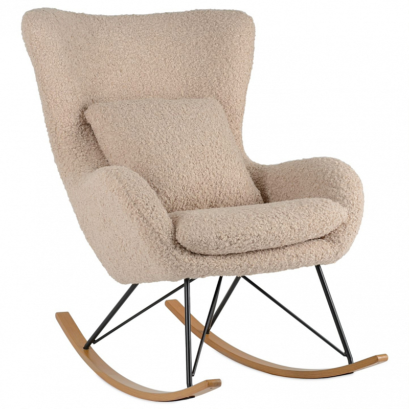 Rocking chair DORIA Кресло-Качалка бежевый Верблюжий Rocking chair DORIA Кресло-Качалка бежевый Верблюжий в Орле | Loft Concept