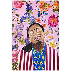 Картина Lil Wayne with Floral Background