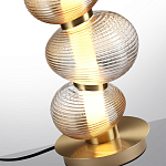 Настольная лампа с 3-мя рифлеными стеклянными шарами Marcelh Light варинант исполнения - 4 | Loft Concept в Орле