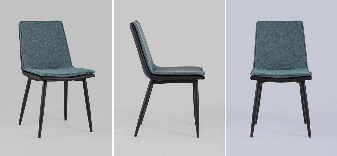 Стул Melissa Chair Серо-Синий Рогожка Стул Melissa Chair Серо-Синий Рогожка - Loft-Concept в Орле