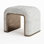 Пуф Forli с элегантной латунной вставкой варинант исполнения - 1 | Loft Concept в Орле