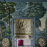 Обои ручная роспись Malmaison Special Colourway on Auguste scenic paper варинант исполнения - 2 | Loft Concept в Орле