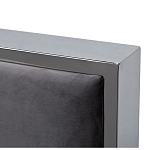 Кровать двуспальная серая с высоким мягким изголовьем Heart of the Bedroom варинант исполнения - 2 | Loft Concept в Орле