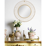 Зеркало круглое настенное в металлической оправе Modern Mirror Space варинант исполнения - 4 | Loft Concept в Орле