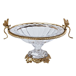 Чаша из прозрачного стекла с рельефным ободком и фигурками стрекоз Eden Garden варинант исполнения - 1 | Loft Concept в Орле