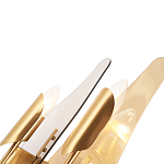 Бра с двумя плафонами дымчатого и янтарного цвета Vertical Glass варинант исполнения - 1 | Loft Concept в Орле