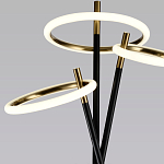 Торшер с 3-мя круглыми светодиодными лампами на черной триноге Underlining варинант исполнения - 3 | Loft Concept в Орле