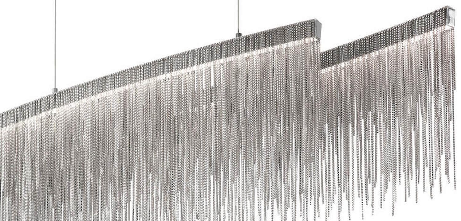 Люстра Atlantis Chain Chandelier Line Chrome Люстра Atlantis Chain Chandelier Line Chrome - Loft-Concept в Орле