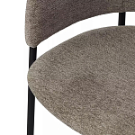 Стул полукруглый с каркасом из металла и мягким сиденьем и спинкой Soft Chenille варинант исполнения - 2 | Loft Concept в Орле