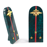 Сувенир Погон МВД из натурального камня змеевик Souvenir Epaulets варинант исполнения - 3 | Loft Concept в Орле