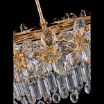 Люстра круглая с декоративными элементами в виде крупных хрустальных цветов Palace Gardens варинант исполнения - 4 | Loft Concept в Орле