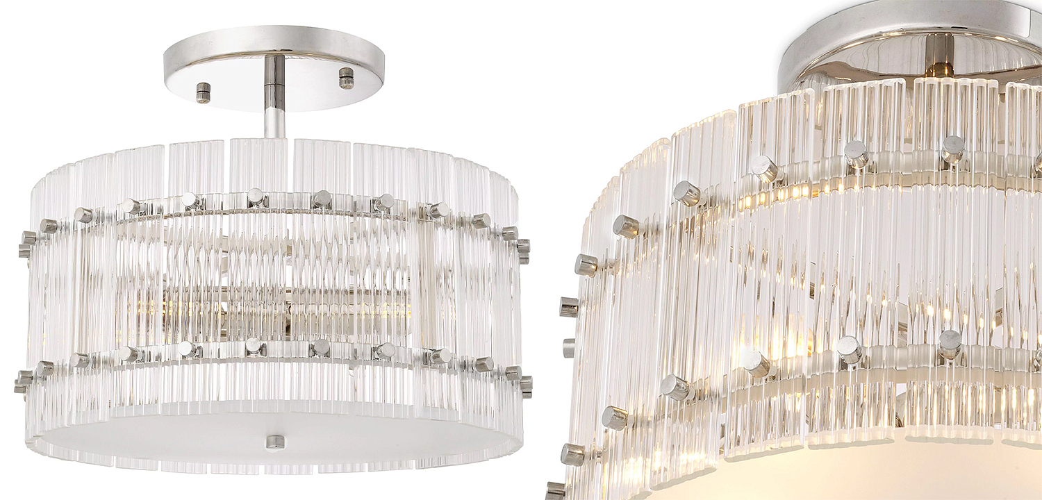 Потолочный светильник Eichholtz Ceiling Lamp Ruby Round Nickel Потолочный светильник Eichholtz Ceiling Lamp Ruby Round Nickel - Loft-Concept в Орле